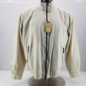 Tommy Bahama Mens  Sand Catalina Cruiser T5488 Full Zip Cotton Nylon Jacket Sz L
